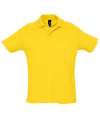 11342 Summer II Cotton Piqué Polo Shirt Gold colour image
